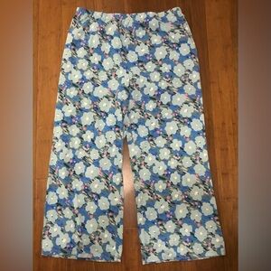 Women’s Floral Lounge Pants - Blue Floral